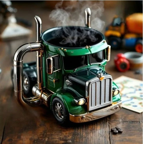 🚛 Căni de cafea lucrate manual pentru semi camioane