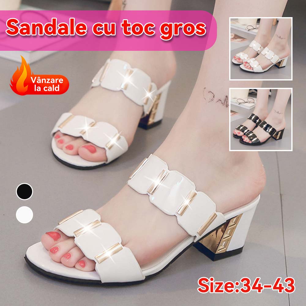 💥49% Reducere🔥【34-43】Sandale noi de damă confortabile cu toc gros