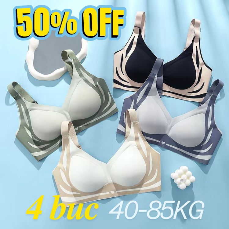 😍【Pachet de 2】Sutien pentru femei fără sârmă, dintr-o bucată❤️【40-85KG】