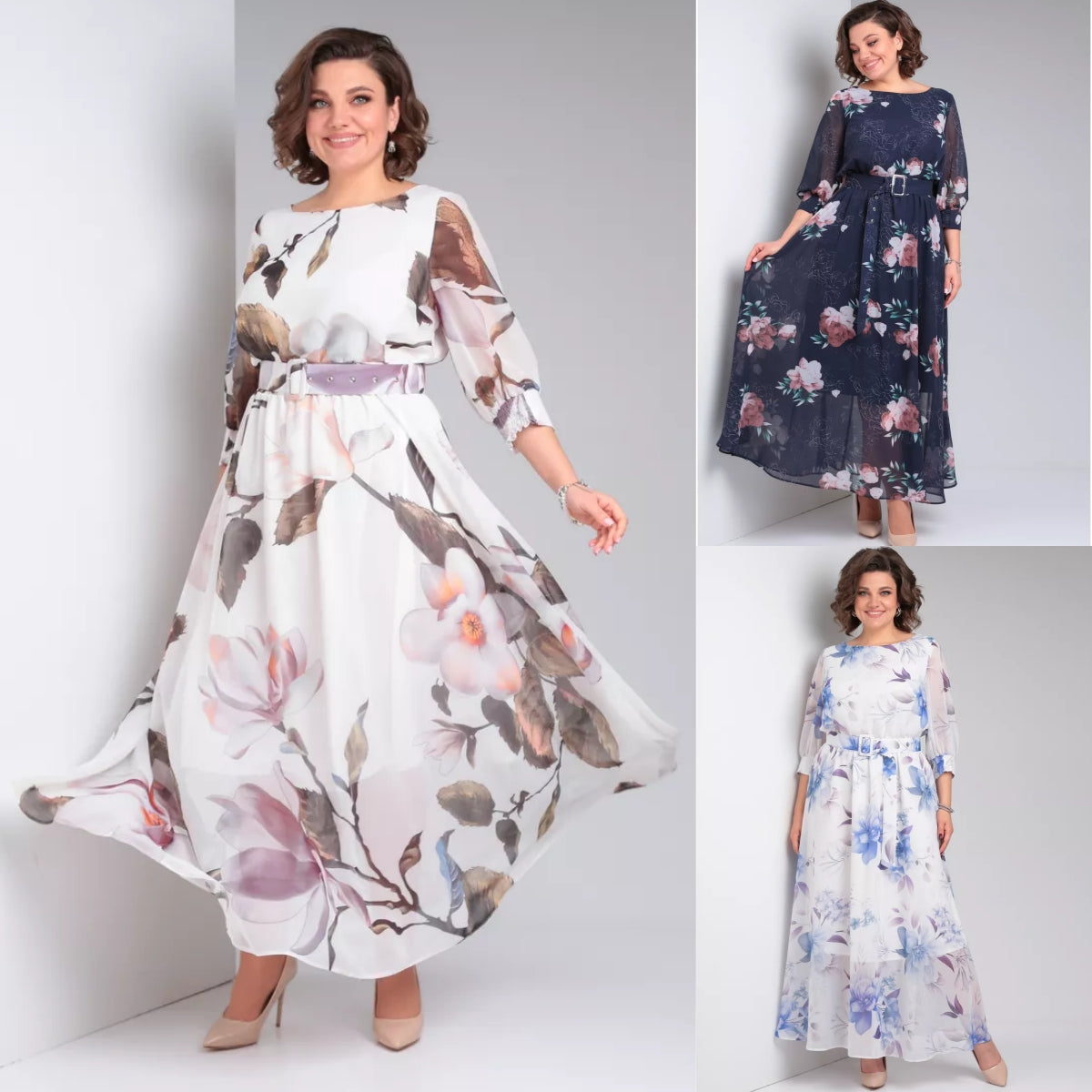 【🥇Cel mai vândut】💥👗【S-5XL】Rochie nouă cu imprimeu de primăvară 2025