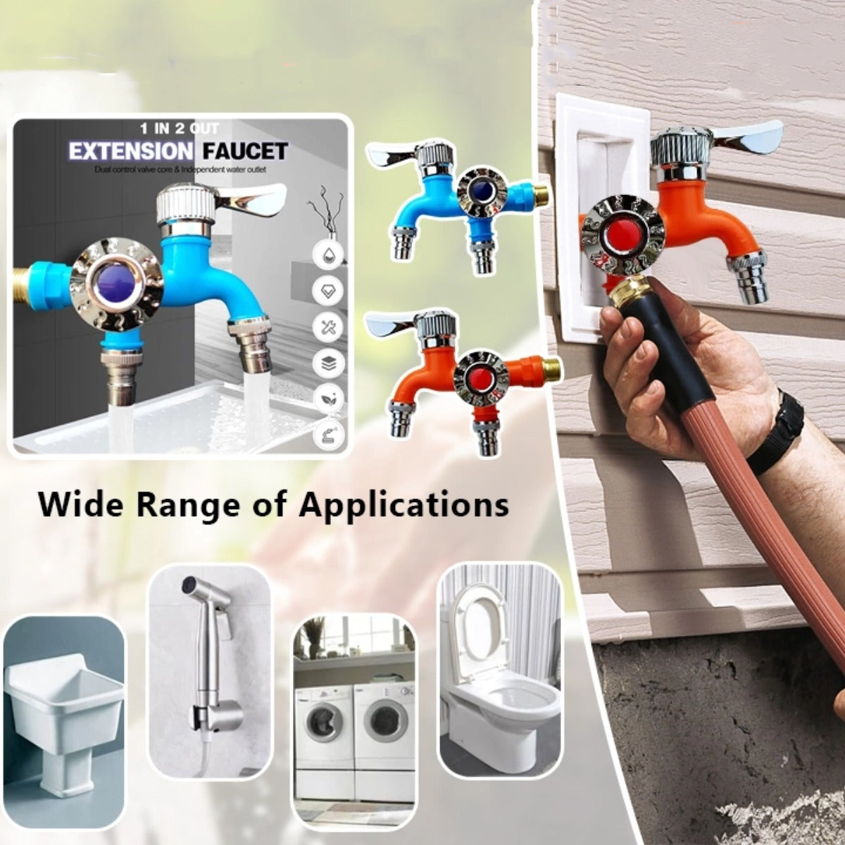 💥💥Robinet multifuncțional de exterior antigel cu control dublu