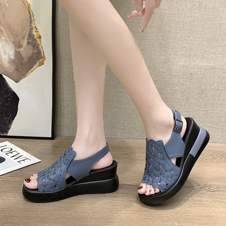 【35-40】 2025 noi sandale retro dama vara, talpa moale, nu obosit la mers-3925952