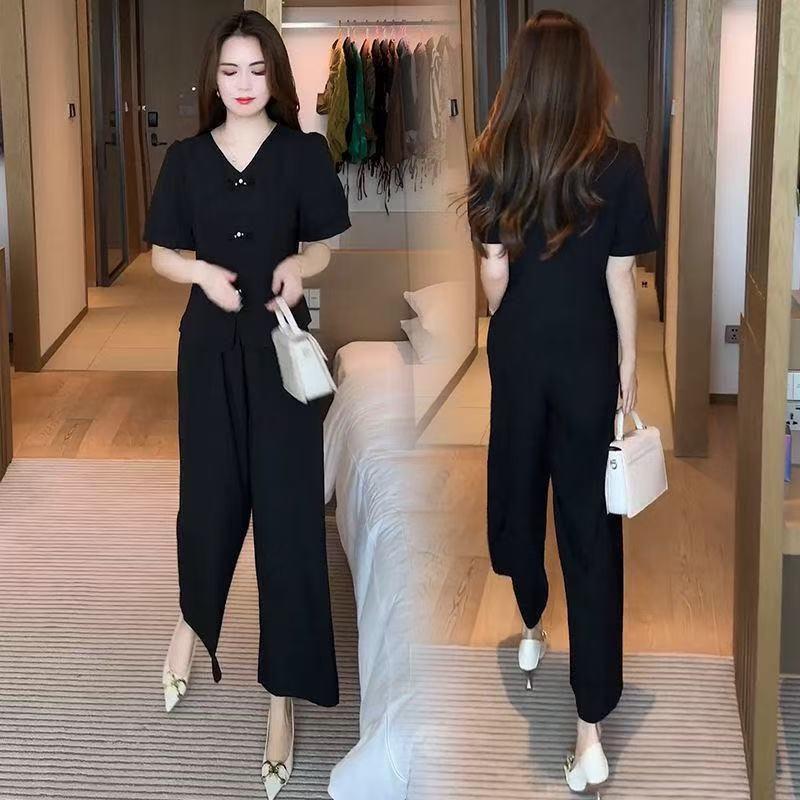 【M-4XL】2025 nou costum pentru femei lejer și confortabil, top + pantaloni