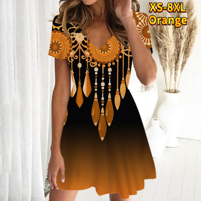 💘【S-8XL】2025 Nouă rochie de corp casual retro pentru femei, largi