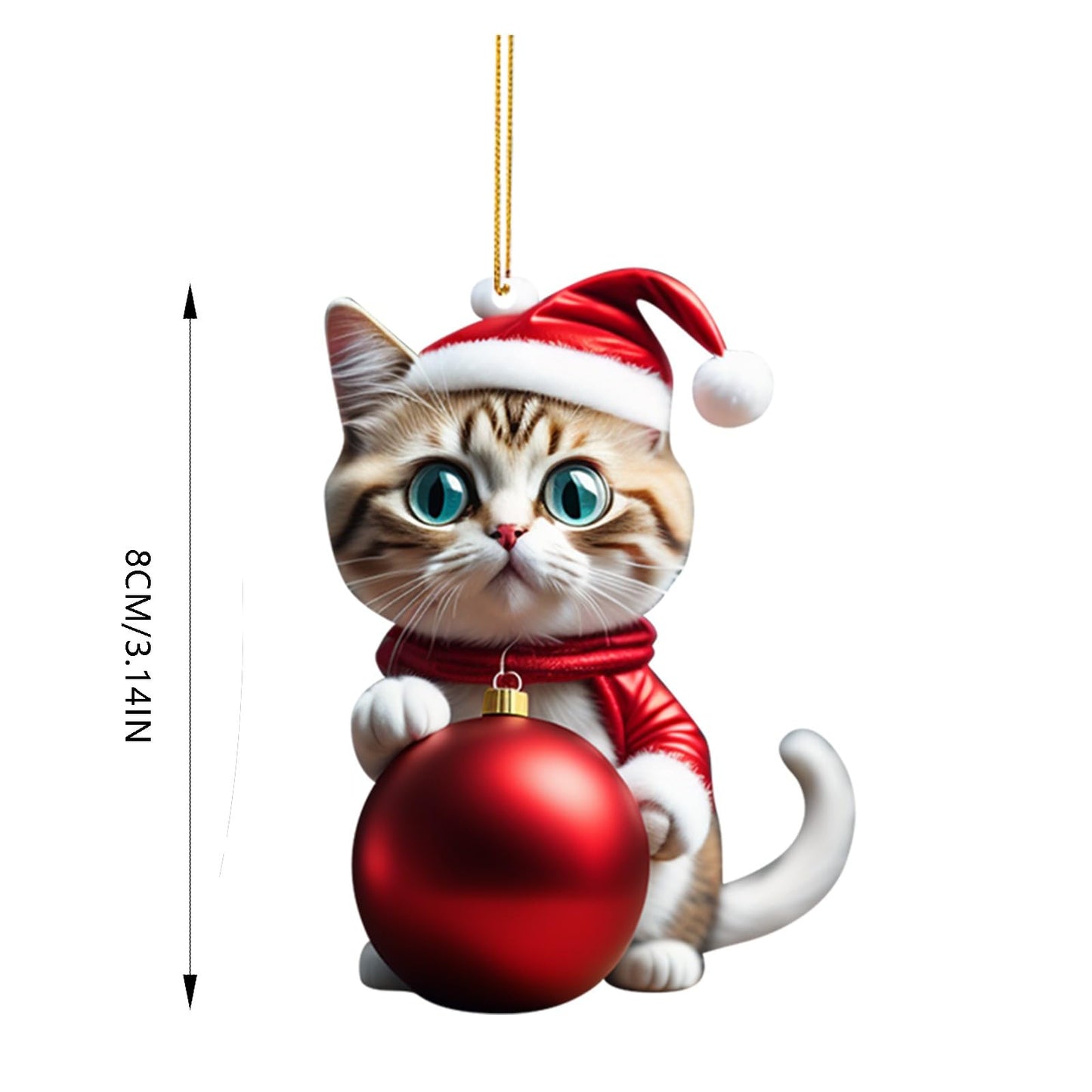 🔥【45% OFF】🎄10 buc😻 Ornamente pentru pomul de Crăciun pentru pisicuță. Ornamente pentru pisici suspendate