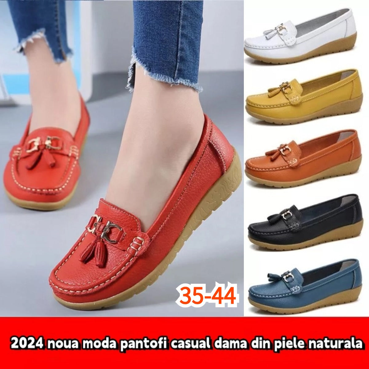 【35-44】2025 noua moda pantofi casual dama din piele naturala