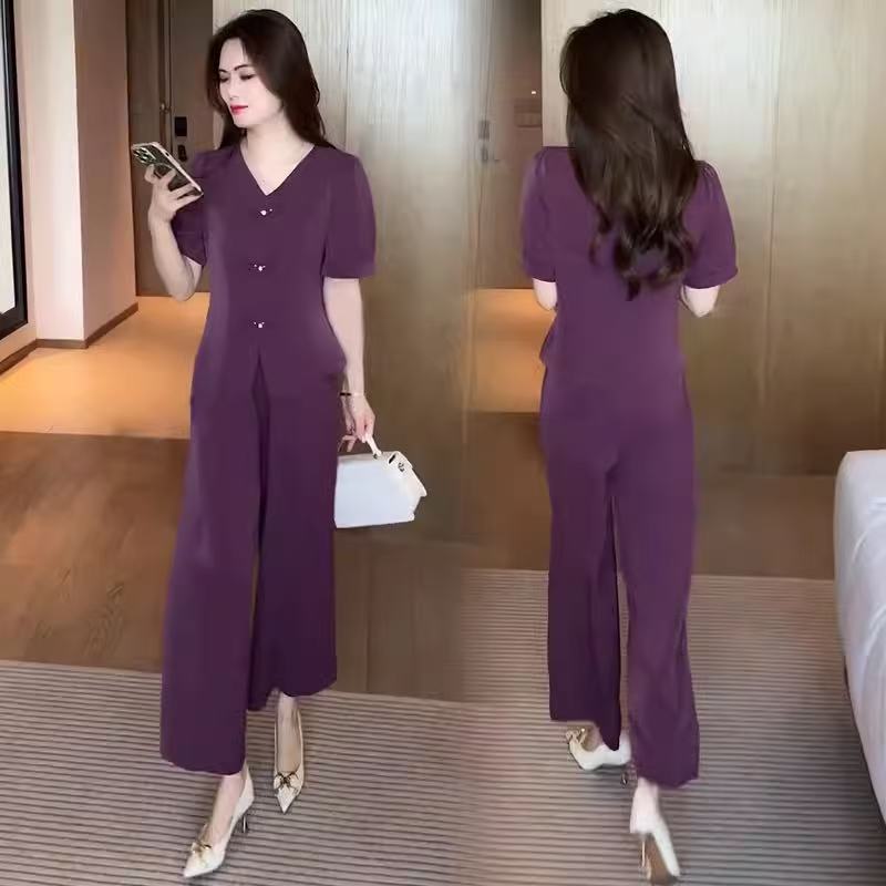 【M-4XL】2025 nou costum pentru femei lejer și confortabil, top + pantaloni
