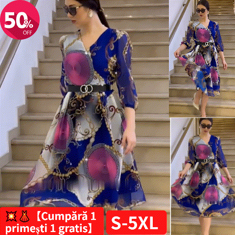 šš„ćS-5XLćRochie din mÄtase glacialÄ, Ć®n stil nou, elegantÄ Či la modÄ, rÄcoroasÄ Či respirabilÄ