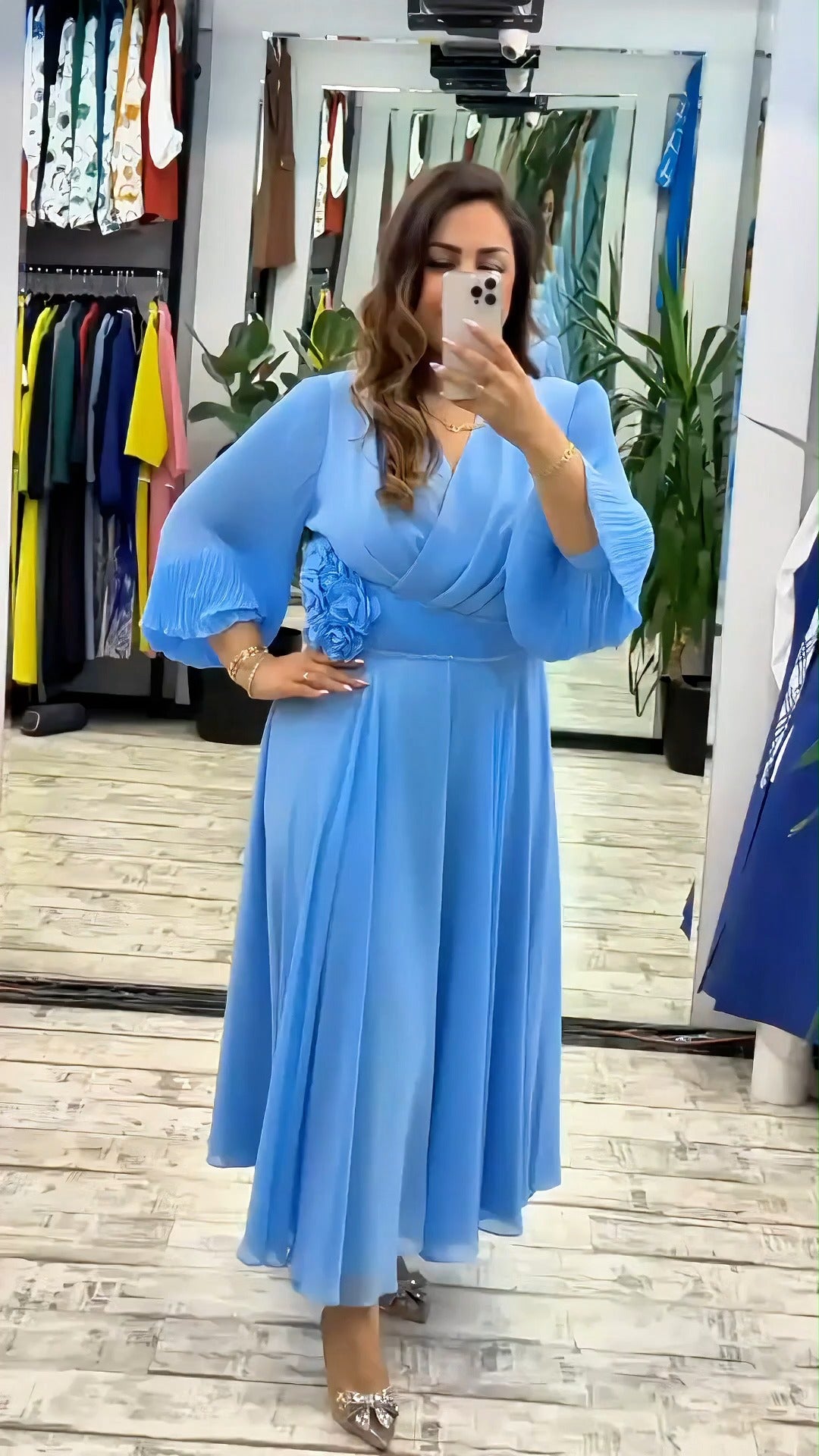 🌈👗【M-4XL】Rochie nouă la modă, design clasic, elegantă și simplă