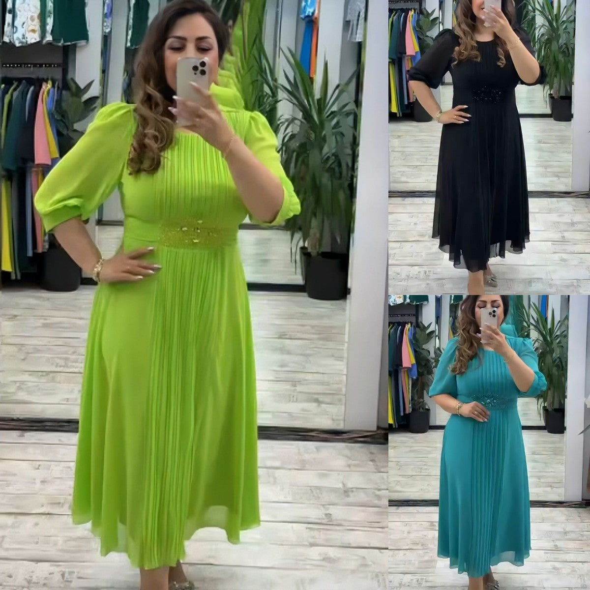 šćS-5XLćRochie nouÄ la modÄ, design clasic, elegantÄ Či simplÄ