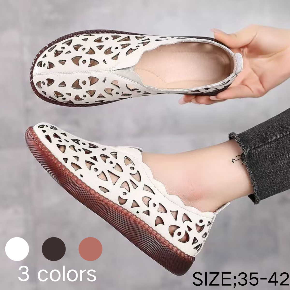 š„ć35-42ćPantofi de damÄ retro, respirabili, cu talpÄ moale Či la modÄ