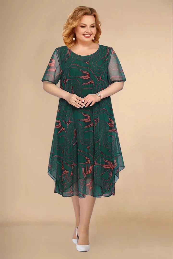 🌺【L-5XL】2025 noua rochie florala din sifon de vara