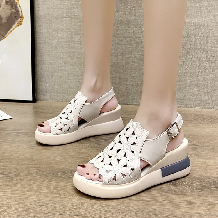 【35-40】 2025 noi sandale retro dama vara, talpa moale, nu obosit la mers-3925952