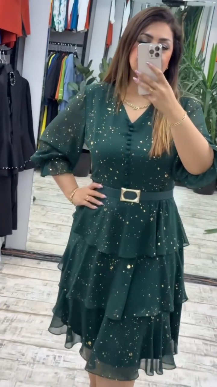 【🥇HOT SALE】(S-5XL) 💋 Rochie de șifon de înaltă calitate 4035578