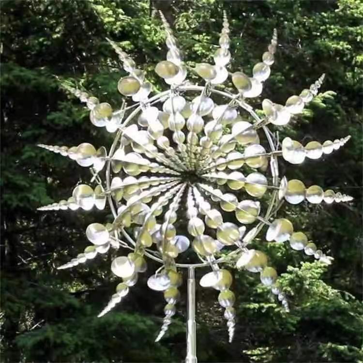 📣🌈【6 culori disponibile】🌻 Ornament pentru curte științifico-fantastică, metal, fier, moara de vânt de grădină