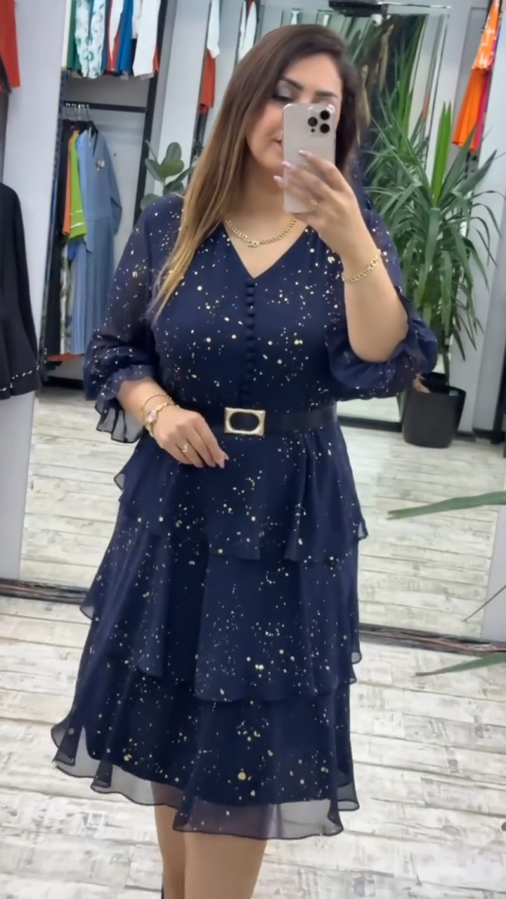 【🥇HOT SALE】(S-5XL) 💋 Rochie de șifon de înaltă calitate 4035578