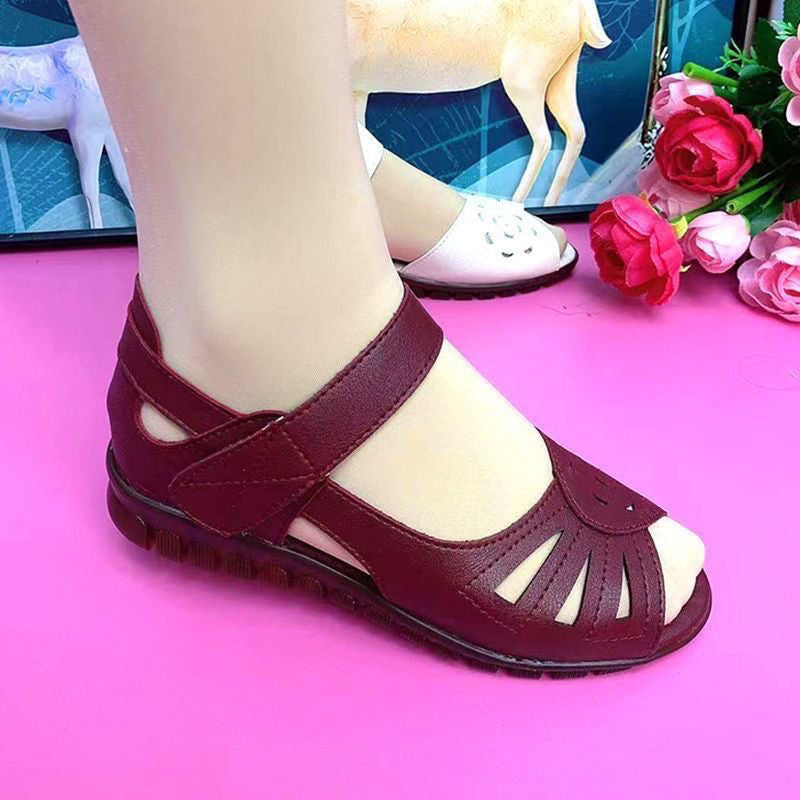 【🔥Promoție - 50% reducere】【35-41】Sandale confortabile de damă din piele naturală, noul model de vară cu talpă moale