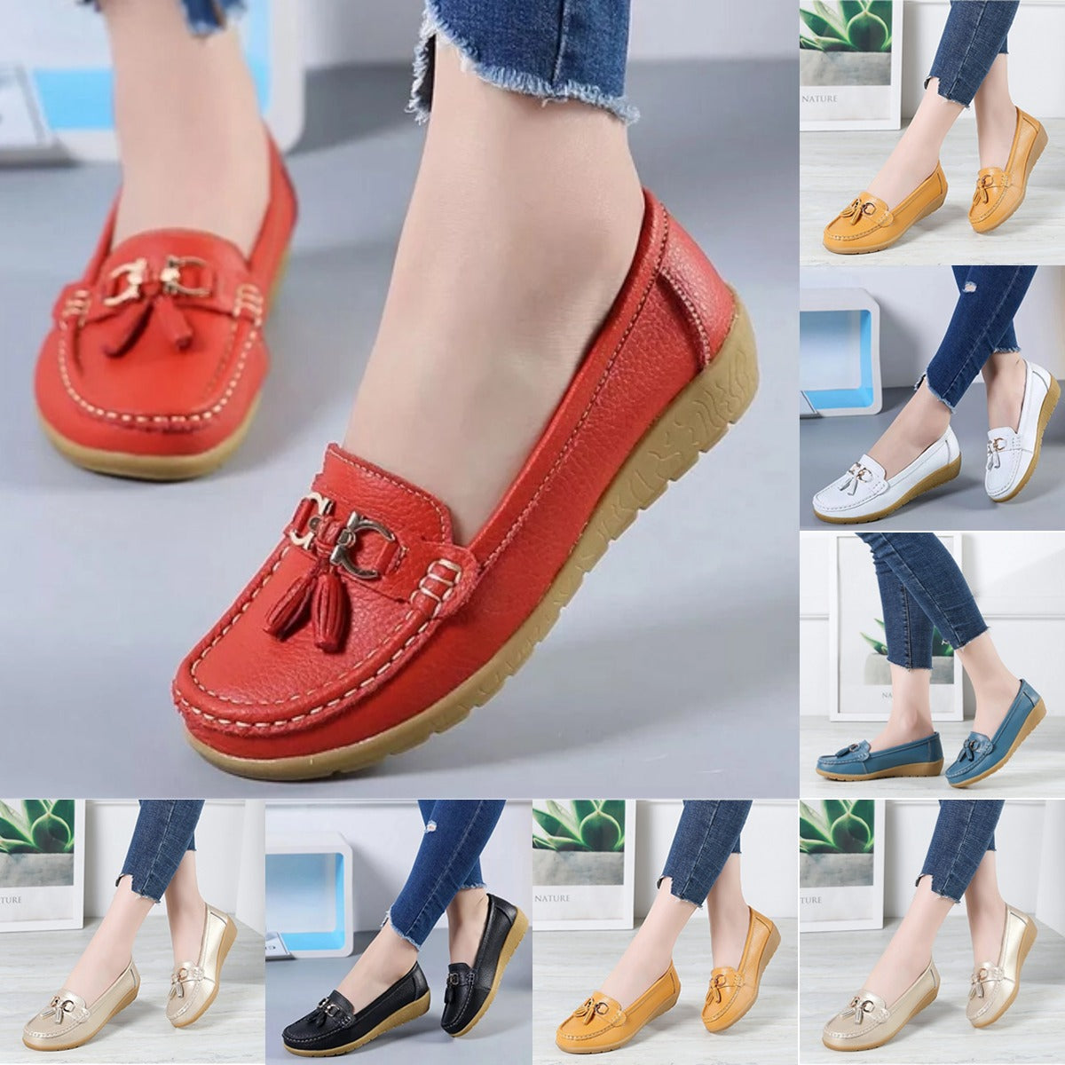 【35-44】2025 noua moda pantofi casual dama din piele naturala