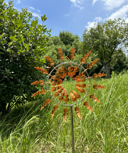 📣🌈【6 culori disponibile】🌻 Ornament pentru curte științifico-fantastică, metal, fier, moara de vânt de grădină