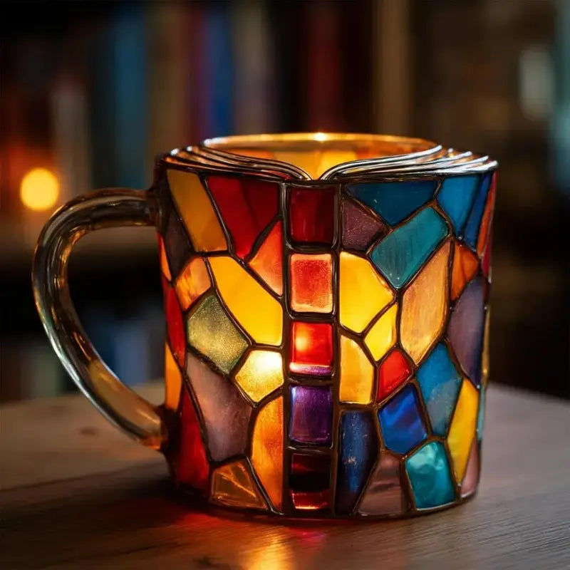 【Cumpărați unul și primiți unul gratuit】📚Ceașcă de cafea pictată 3D în formă de carte