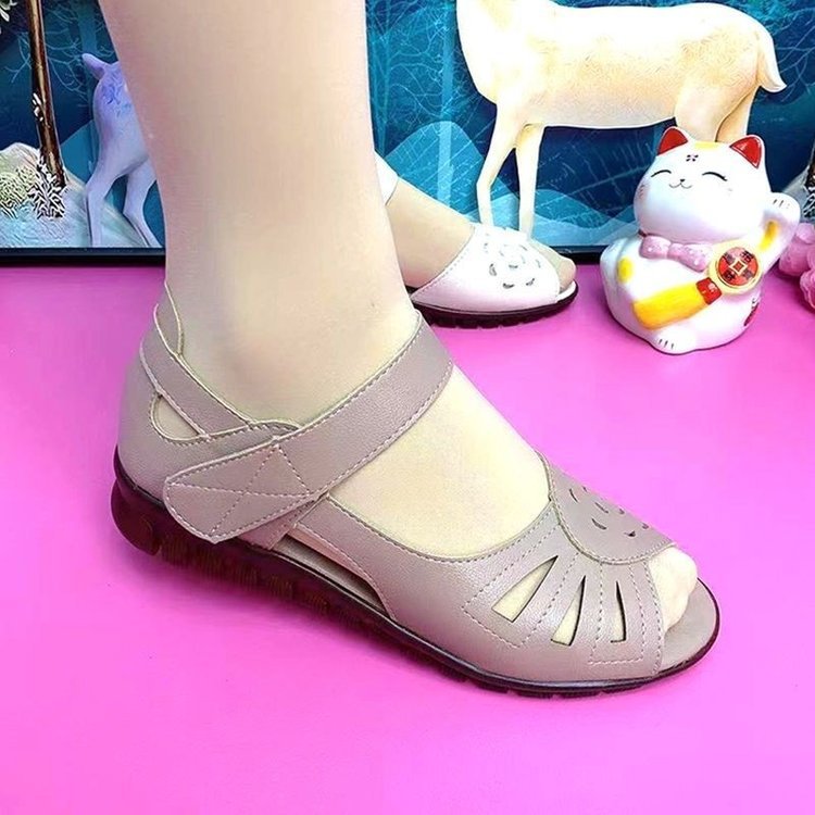 【🔥Promoție - 50% reducere】【35-41】Sandale confortabile de damă din piele naturală, noul model de vară cu talpă moale