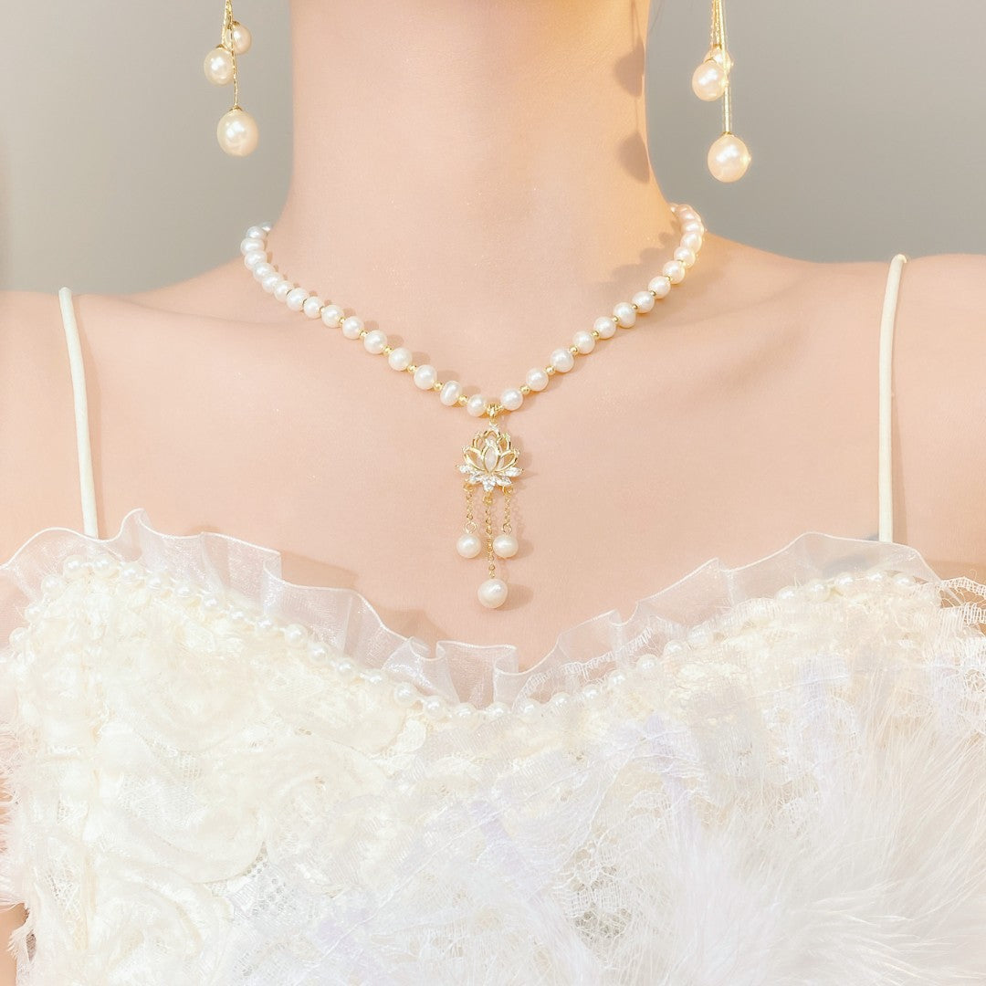 🧡Colier temperament clavicula perle