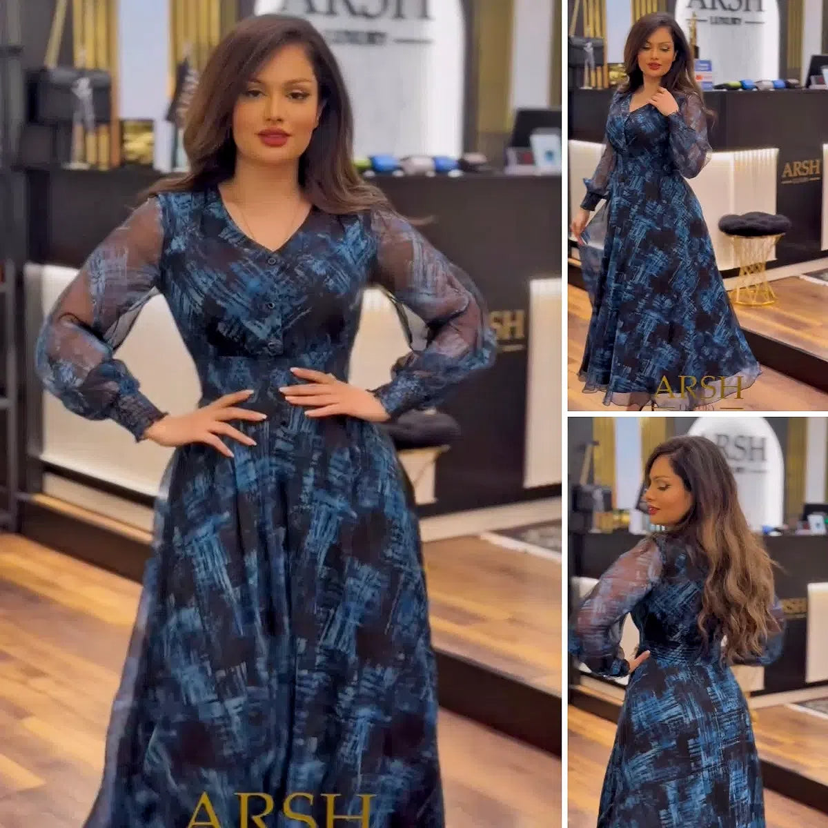 【S-5XL】2025 primăvară nouă rochie de sifon de înaltă calitate, elegant și temperament