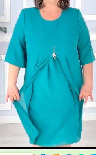 【🏆 Cele mai bine vândute produse】🔥🥰【S-5XL】2025 Rochie simpla multicolora