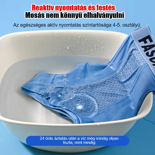 🎈 (6 buc) Boxer bărbătesc din mătase de gheață cu plasă respirabilă