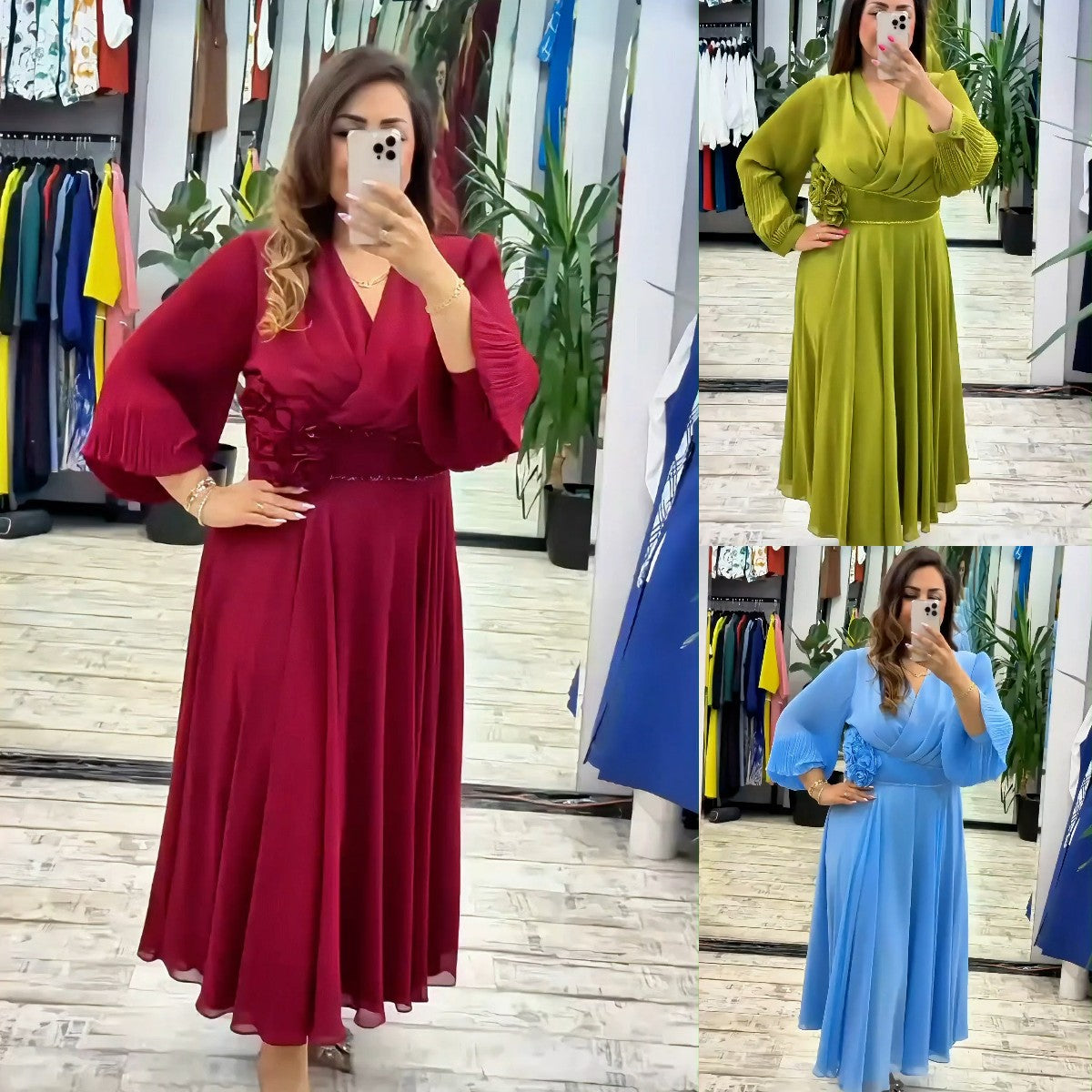 🌈👗【M-4XL】Rochie nouă la modă, design clasic, elegantă și simplă
