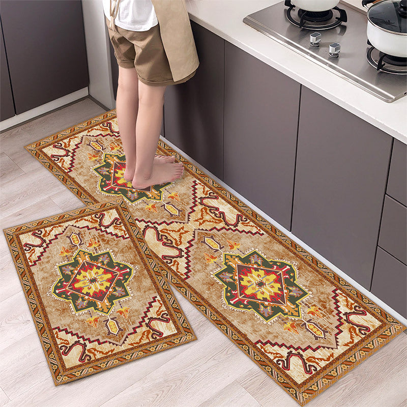 💥2 buc 【40*60cm+40*120cm】🌺Covor de bucătărie antialunecare absorbant lung covor de bucătărie