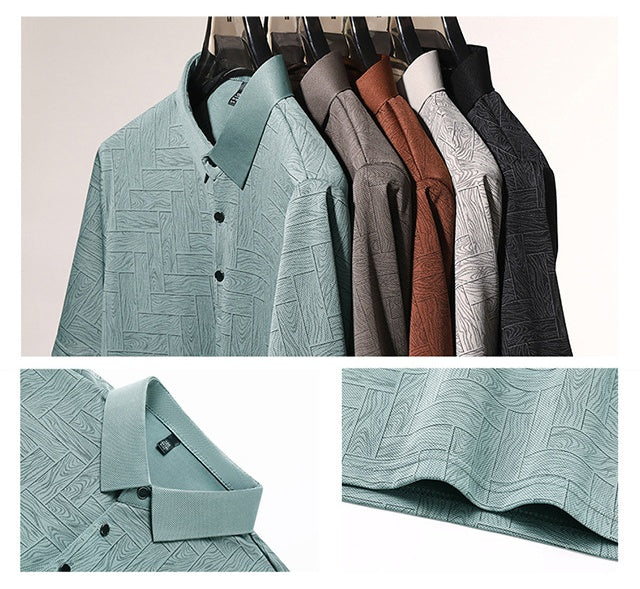 🔥【M-4XL】Cămașă POLO pentru bărbați, cu mâneci scurte, în dungi