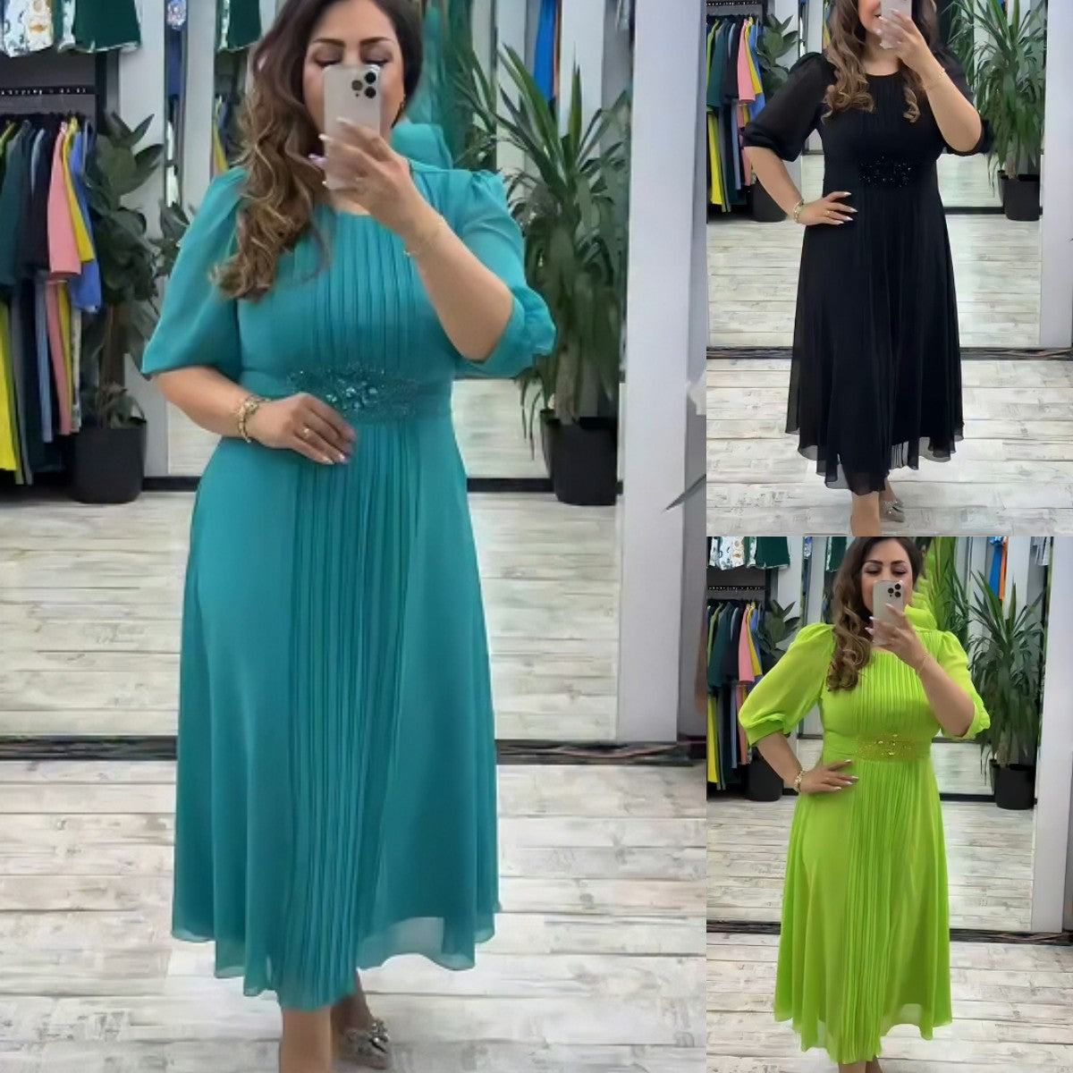 šćS-5XLćRochie nouÄ la modÄ, design clasic, elegantÄ Či simplÄ