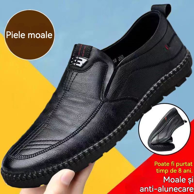 👞 2025 Pantofi bărbătești, pantofi bărbătești din piele naturală moale - oferind o experiență completă de confort pentru bărbații maturi