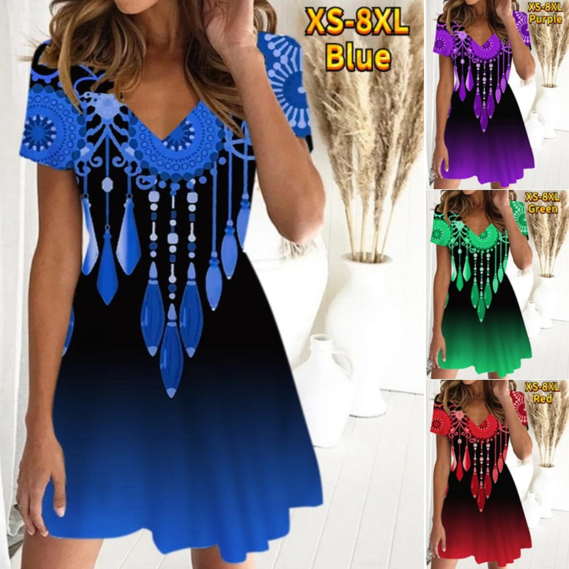 💘【S-8XL】2025 Nouă rochie de corp casual retro pentru femei, largi