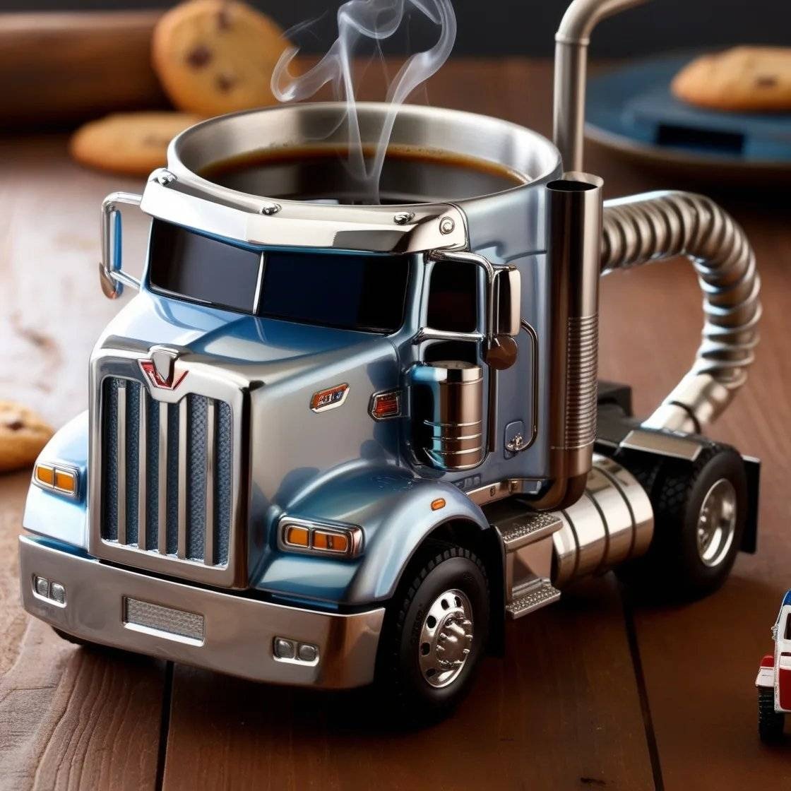🚛 Căni de cafea lucrate manual pentru semi camioane