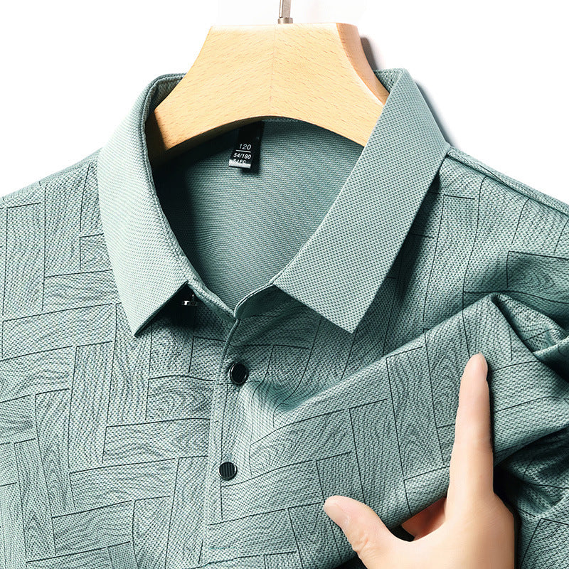 🔥【M-4XL】Cămașă POLO pentru bărbați, cu mâneci scurte, în dungi