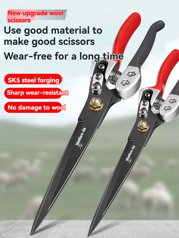 🐏✨✂️Foarfecă manuală mare pentru lână de primăvară