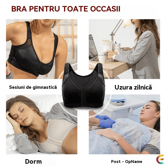 💖【Cumpără 1, primești 2 gratuit】✨Sutien confortabil cu nasturi frontali, fără armătură, mărime mare (40-130 bucăți), bumbac pur, confortabil și respirabil