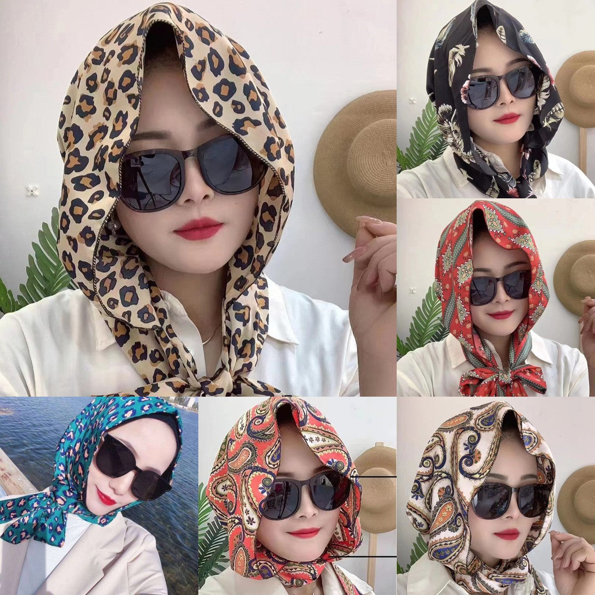 🎁【Cumpără 1 primești 1 gratis】Batic la modă, eșarfă elegantă rezistentă la vânt și protecție solară