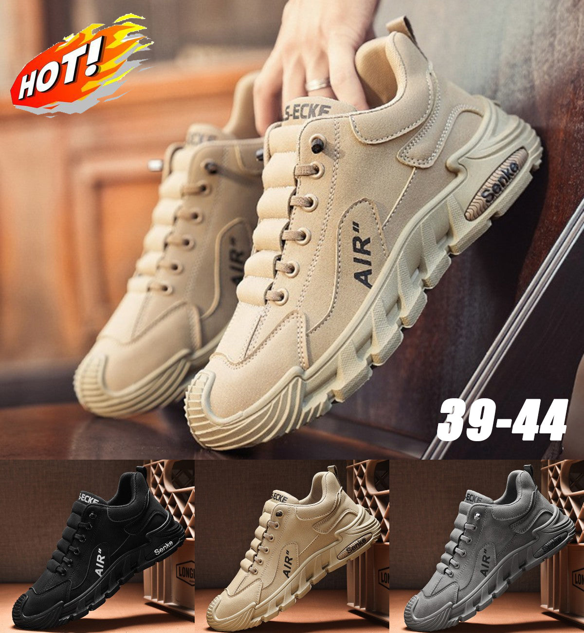 🔥(39-44)Pantofi casual impermeabili și respirabili pentru bărbați, cu talpă moale pentru confort maxim