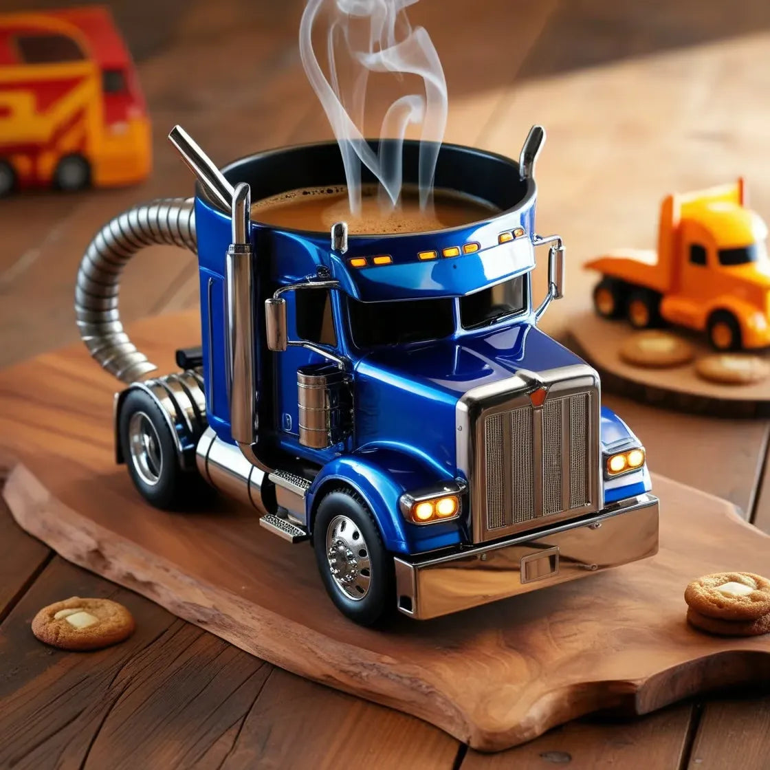 🚛 Căni de cafea lucrate manual pentru semi camioane