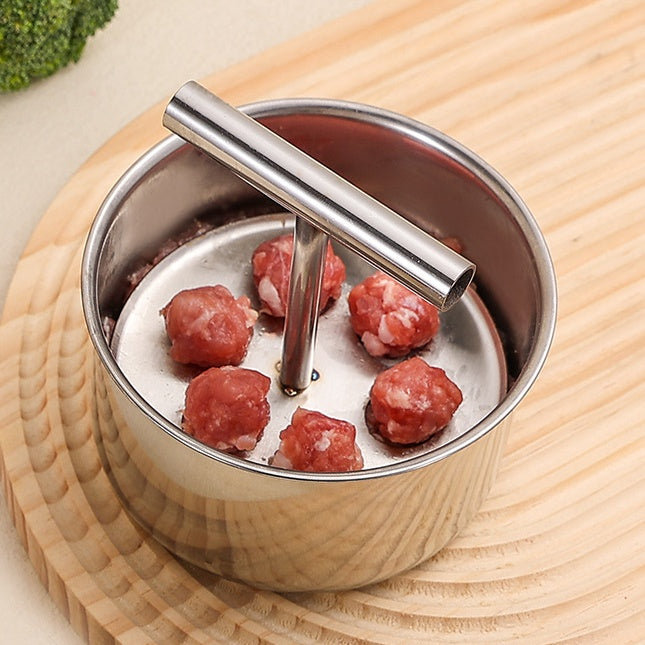 Formator din oțel inoxidabil pentru chiftele, ustensilă practică pentru bucătărie – ideal pentru chiftele de carne și pește🍖🐟