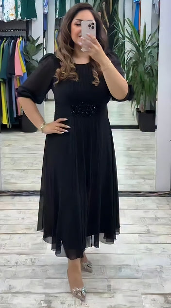 👗【S-5XL】Rochie nouă la modă, design clasic, elegantă și simplă