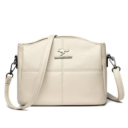 👜👜 Geantă de umăr din piele naturală, în stil nou, retro lucrată manual, la modă și versatilă