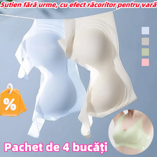 💥🟢【Pachet de 2 bucăți】💦Sutien ultra-subțire, răcoros, fără urme, pentru vară