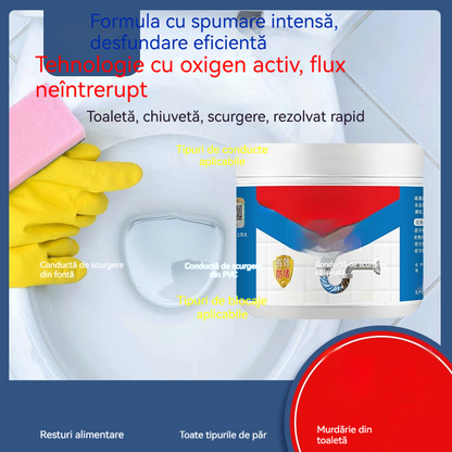 👍💦【Cumpără 1, primești 1 gratis】Instrument puternic pentru desfundarea țevilor | Dizolvă cu ușurință blocajele de ulei, toalete și bucătării! Deodorizează dintr-o singură mișcare!