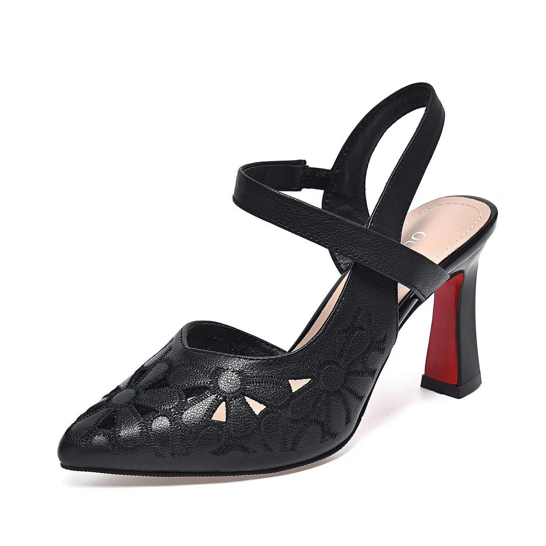 💥🔥【35-41】 Tocuri înalte confortabile de culoare solidă cu vârf ascuțit
