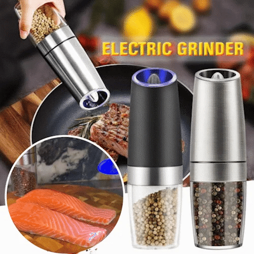✨🧂Mașină de tocat sare și piper cu inducție gravitațională automată 
