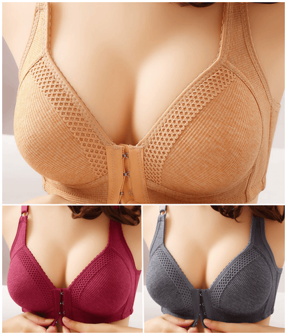 💥【Pachet de 3】🔥❤️Sutien push-up de înaltă calitate, fără cusături, la modă și sexy, previne căderea